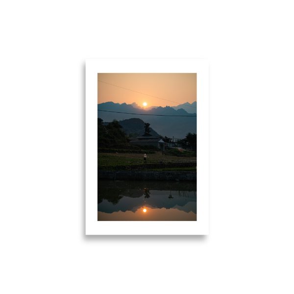 21x30 Frameless Serene Reflection