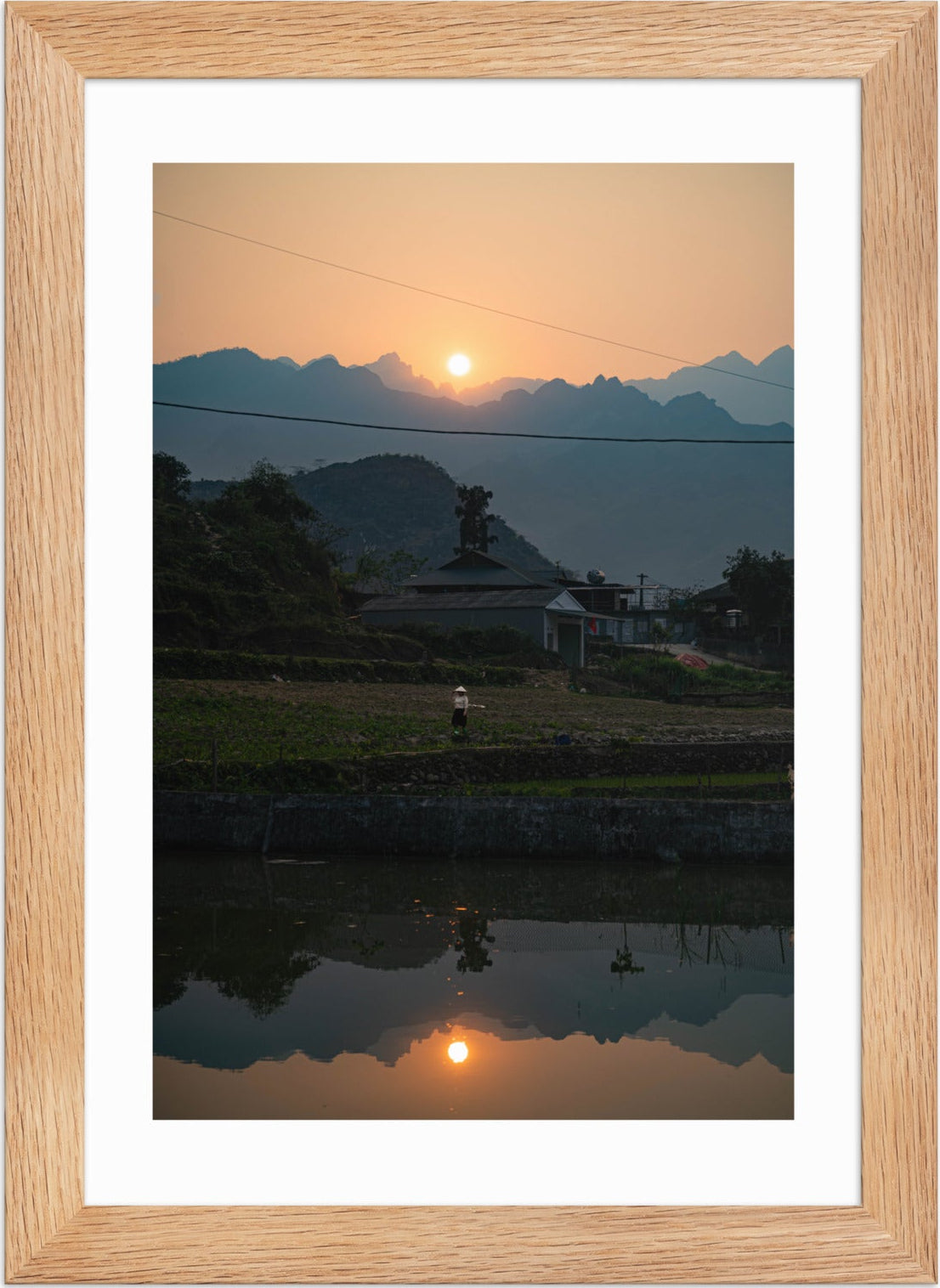 21x30 Raw Serene Reflection