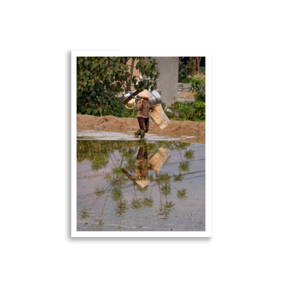 30x40 Frameless Palm Reflection