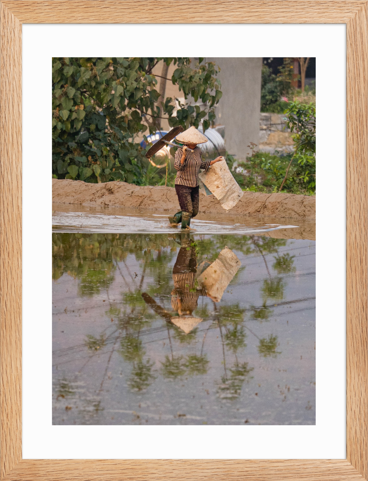 30x40 Raw Palm Reflection
