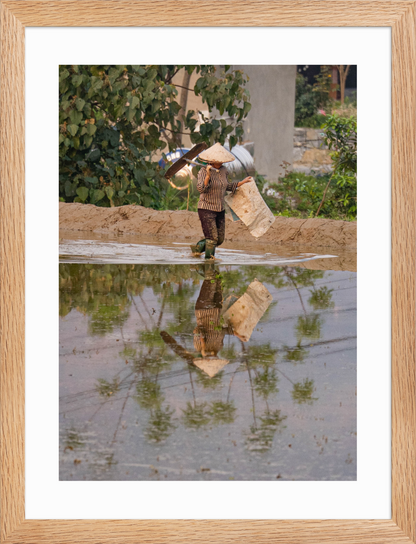 30x40 Raw Palm Reflection